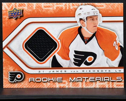 2009-10 UD Series 2 UD Rookie Materials James Van Riemsdyk RM-JV RC Jersey 3682