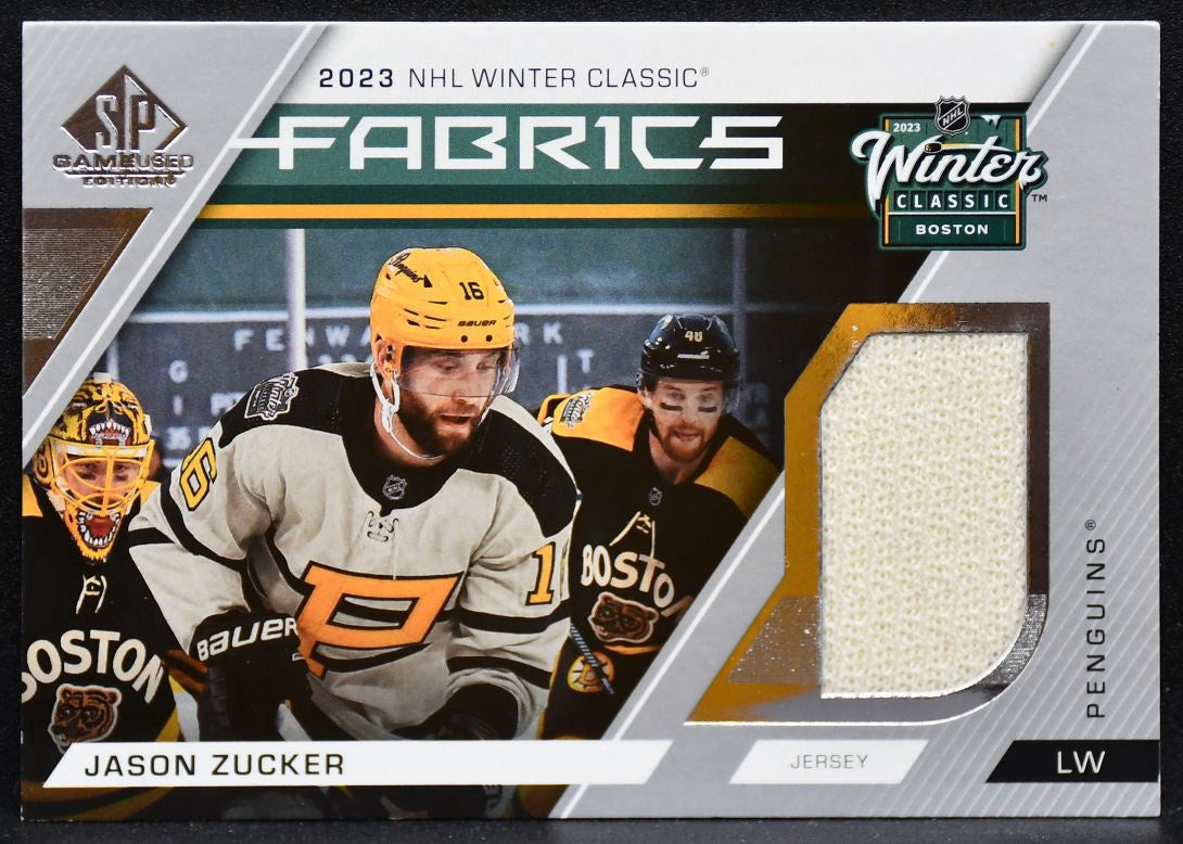 2023-24 SP Game Used 2023 Winter Classic Fabrics Zucker Penguins Jersey 5248