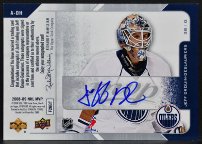 2008-09 UD MVP One on One Harding/Drouin-Deslauriers A-DH Wild/Oilers Auto 8461
