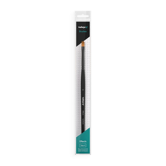 Vallejo - Flat Rectangular Synthetic Brush No. 4 (VAL-B04004)