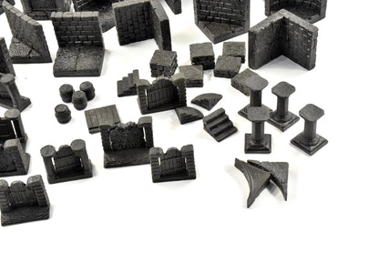 DWARFEN FORGE Castle Scenery Lot Black