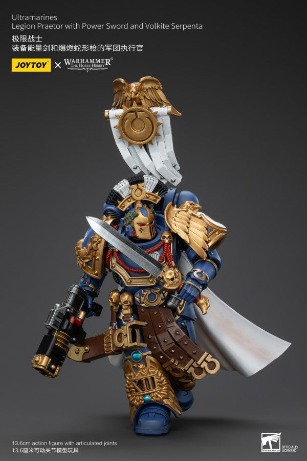 Legion Praetor with Power Sword and Volkite Serpenta Ultramarines Joy Toy