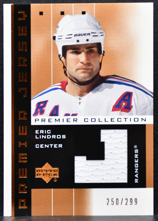 2002-03 UD Premier Collection Jerseys Bronze Eric Lindros 250/299 Jersey 7997