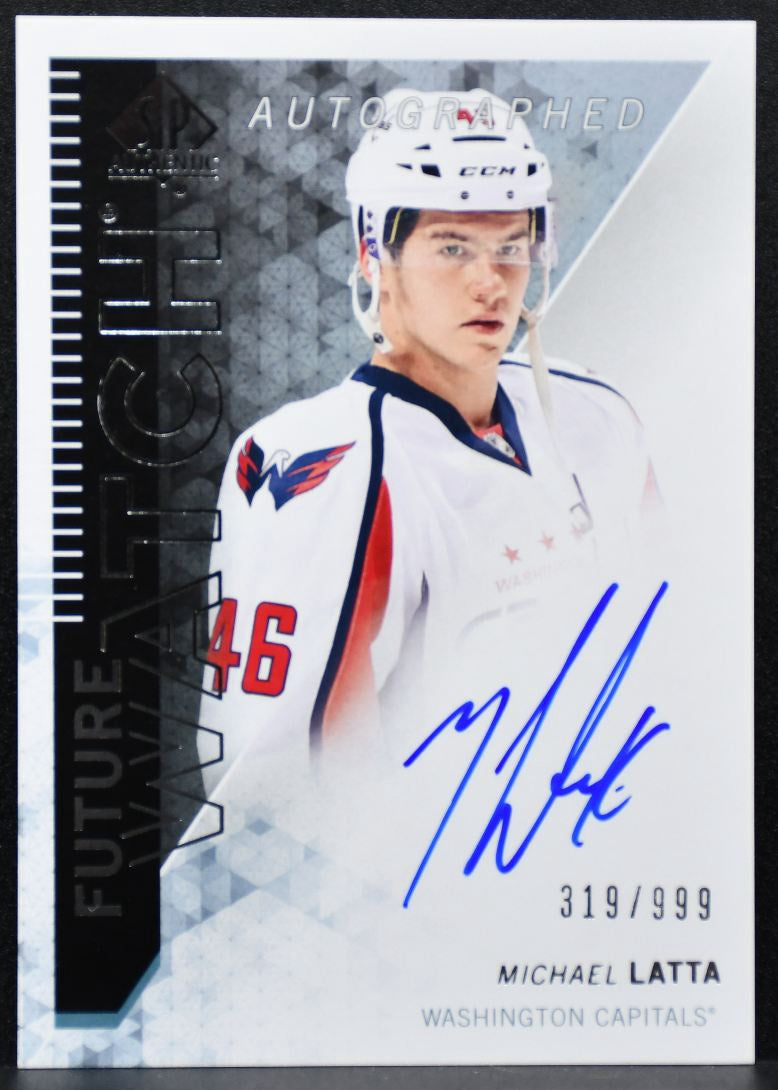 2013-14 SP Authentic Future Watch Auto Michael Latta RC Auto 319/999 3074