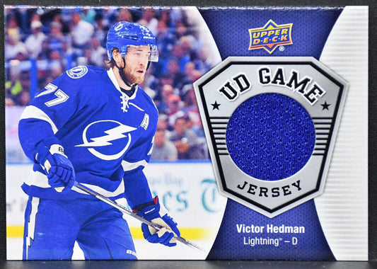 2016-17 UD Series 2 UD Game Jersey Victor HedmanTampa Bay Lightning Jersey 2852