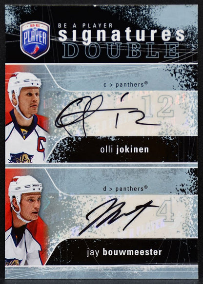 2007-08 UD Be A Player Double Jokinen / Bouwmeester 2S-JB Panthers Auto 5569