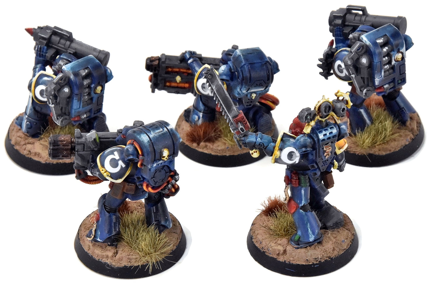 ULTRAMARINES 5 Devastators #3 WELL PAINTED Warhammer 40K