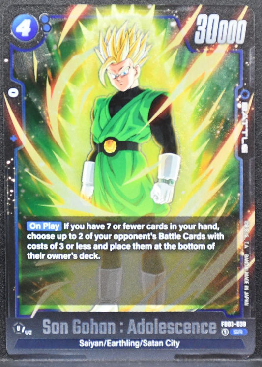 Son Gohan: Adolescence Dragon Ball Fusion World Raging Roar FB03-039