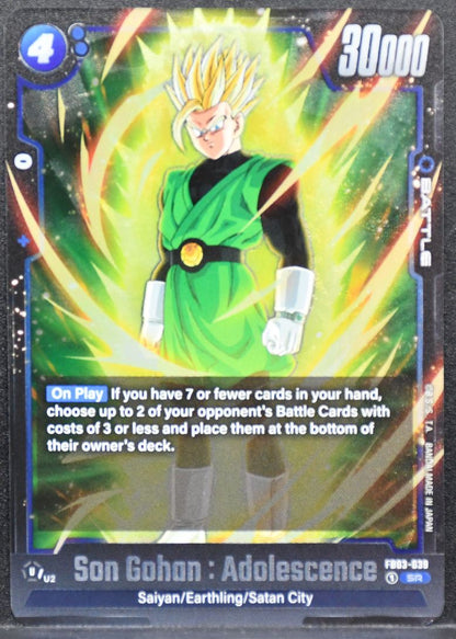 Son Gohan: Adolescence Dragon Ball Fusion World Raging Roar FB03-039