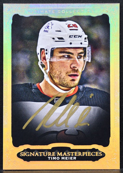 2024-25 UD Ultimate Signature Masterpieces Timo Meier USM-TM Auto
