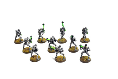 NECRONS 10 necron warriors #1 WELL PAINTED 40K