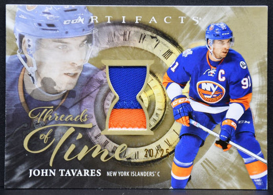 25-26 UD Artifacts Premium Threads of Time John Tavares TT-JT Islanders Patch 4336