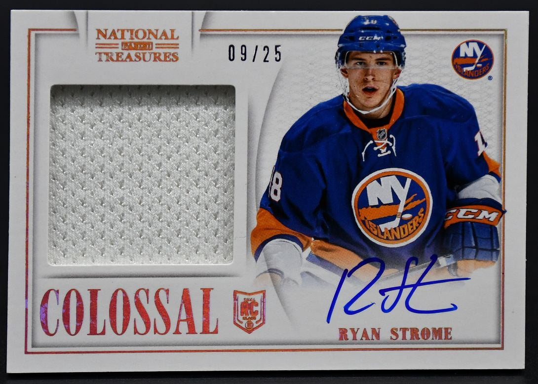 2013-14 Panini National Treasures Colossal Strome CO-RS RC Auto 09/25 Jersey