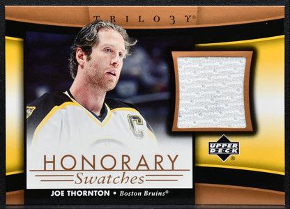 2005-06 UD Trilogy Honorary Swatches Joe Thornton HS-JT Jersey 2999