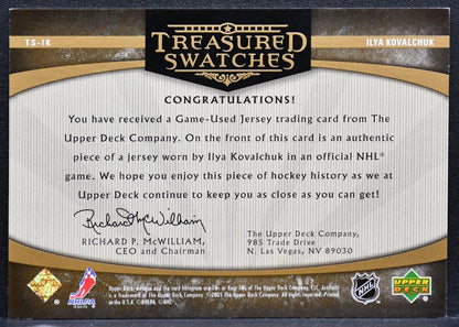 2005-06 UD Artifacts Treasured Swatches Ilya Kovalchuk 056/275 Jersey 0561
