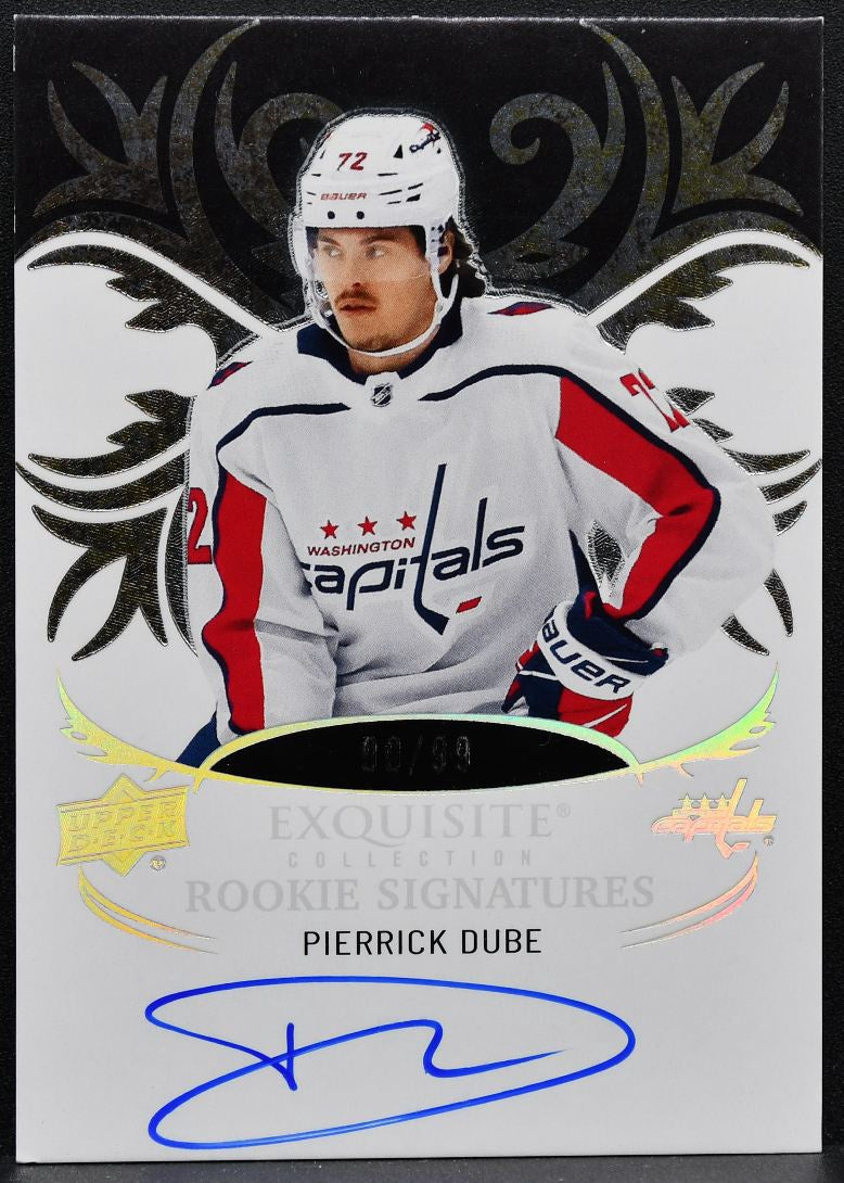 2024-25 UD Ice Exquisite Collection Rookie Signatures Dube RC Auto /99 3994