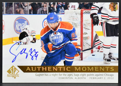 2012-13 SP Authentic Authentic Moments Sam Gagner 159 Auto