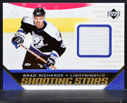2005-06 Upper Deck Shooting Stars Brad Richards Tampa Bay Lightning Jersey 1977