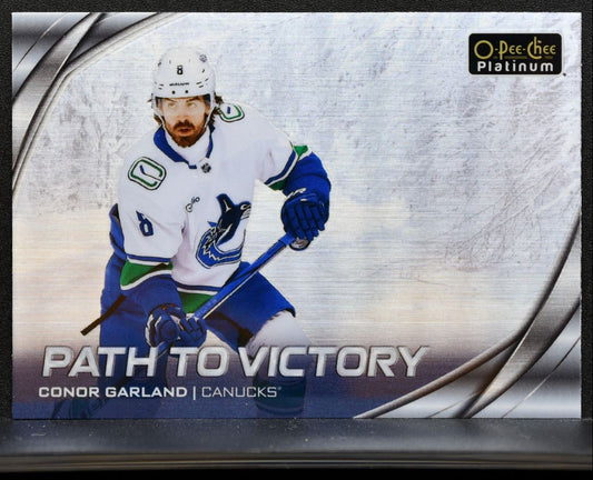2025-26 O-Pee-Chee Platinum Path to Victory Conor Garland PV-20 Canucks 7658