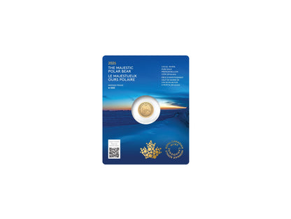 2025 The Majestic Polar Bear – 1/10 oz. 99.99% Pure Gold Coin (Premium Bullion)