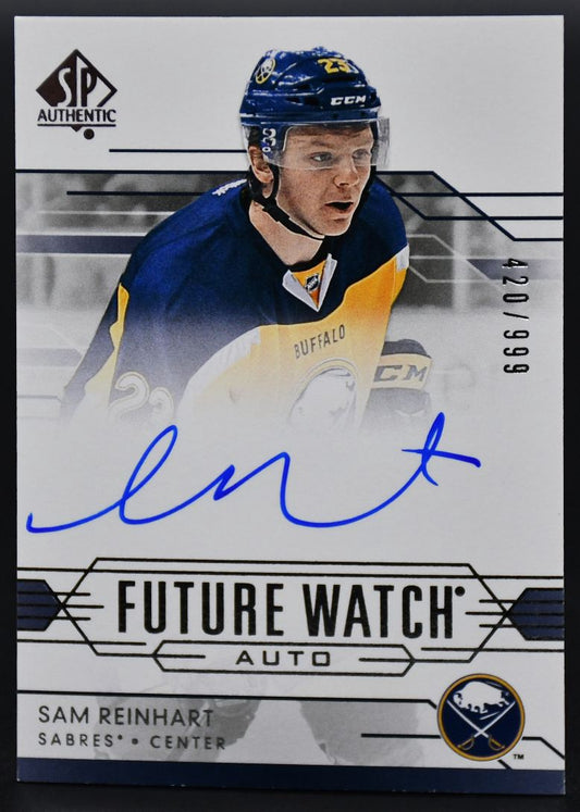 2014-15 SP Authentic Sam Reinhart 273 Buffalo Sabres RC Auto 420/999