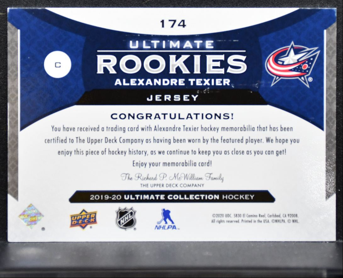 2019-20 UD Ultimate Collection Rookies Jersey Texier RC 217/399 Jersey 3278