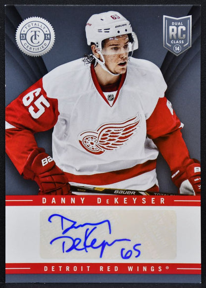 2013-14 Panini Totally Certified RC Danny DeKeyser TR-DDK Red Wings Auto 8980