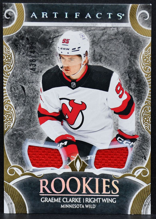 2024-25 UD Artifacts RCs Gold Materials Graeme Clarke Wild RC /499 Jersey 3798
