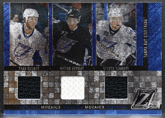 2011-12 Panini Zenith Mozaics Malone/Hedman/Stamkos Lightning Jersey 4558