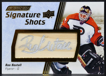 2025-26 Engrained Signature Shots Ron Hextall SS-RH Auto Stick 6117
