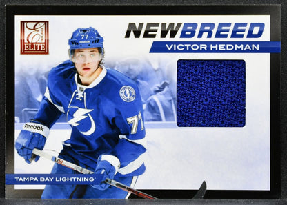 2011-12 Panini Elite New Breed Materials Victor Hedman 48 Lightning Jersey 9332