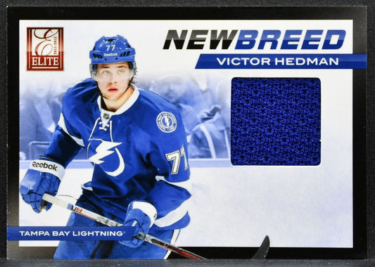 2011-12 Panini Elite New Breed Materials Victor Hedman 48 Lightning Jersey 9332