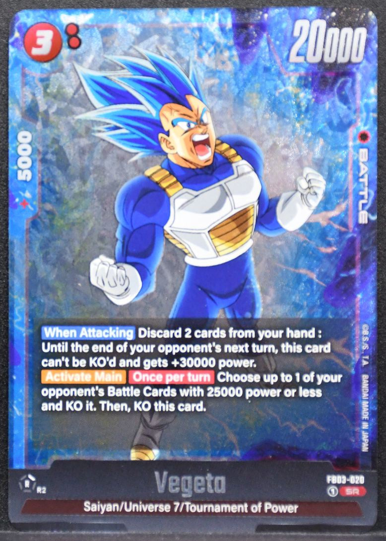 Dragonball Vegeta Dragon Ball Fusion World Raging Roar FB03-020 NM English