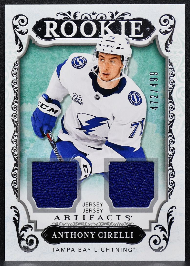 2018-19 UD Artifacts Rookie Material Jersey Silver Cirelli RC Jersey 7978