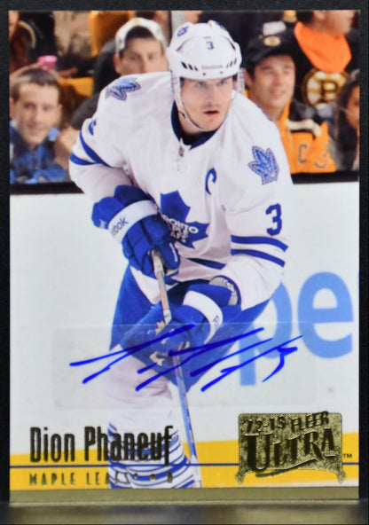 2012-13 Fleer Ultra Retro Auto Dion Phaneuf 94-38 Toronto Maple Leafs Auto 0659