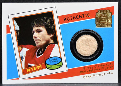 2001-02 Topps / O-Pee-Chee Archives Relics Bobby Clarke J-BC Flyers Jersey 5376