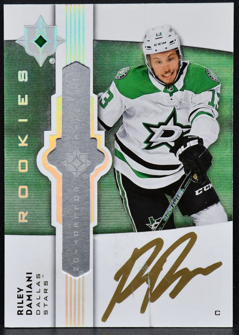 2021-22 UD Ultimate Collection Emblems Rookies Auto Riley Damiani UE-RD RC Auto