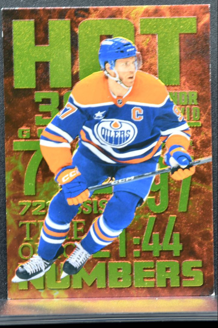 2025-26 Flair Hot Numbers Connor McDavid HN-20 Edmonton Oilers 0269