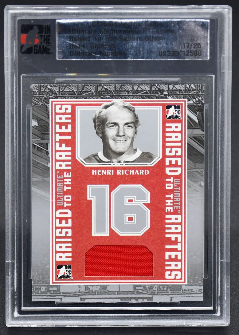 2005-06 ITG 6th Raised To The Rafters Henri Richard 17/25 Jersey