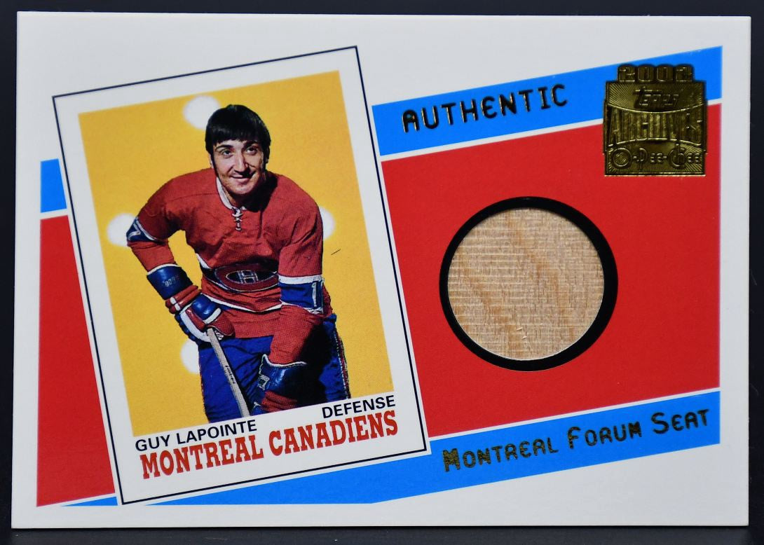 2001-02 Topps / OPC Archives Arena Seats Guy Lapointe AS-GL Seat