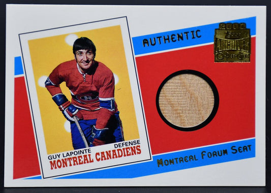 2001-02 Topps / OPC Archives Arena Seats Guy Lapointe AS-GL Seat