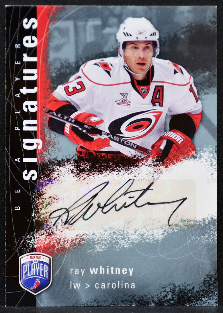 2007-08 Upper Deck Be a Player Signatures Ray Whitney S-WH Hurricanes Auto 6139
