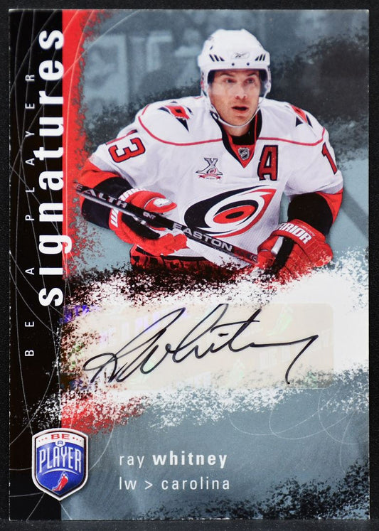 2007-08 Upper Deck Be a Player Signatures Ray Whitney S-WH Hurricanes Auto 6139