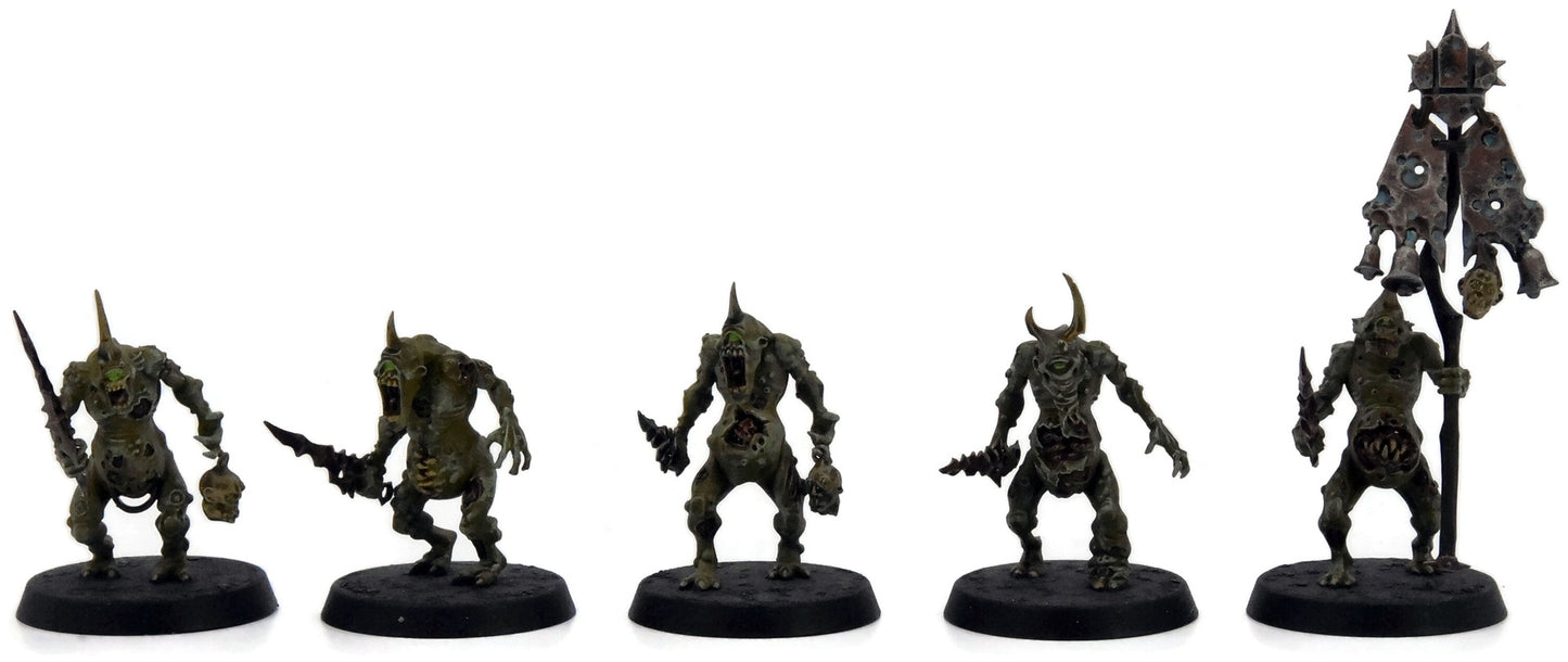 MAGGOTKIN OF NURGLE 10 Plaguebearers #4 WELL PAINTED Warhammer Sigmar
