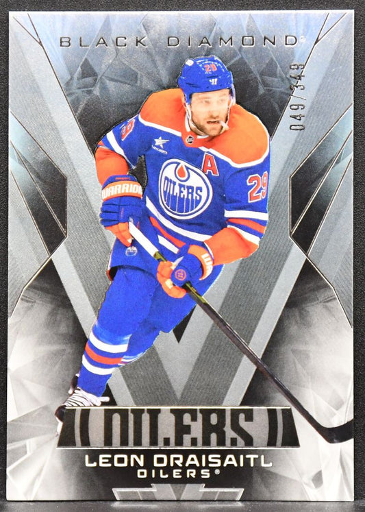 2025-26 UD Black Diamond Leon Draisaitl BDB-LD Edmonton Oilers 049/349