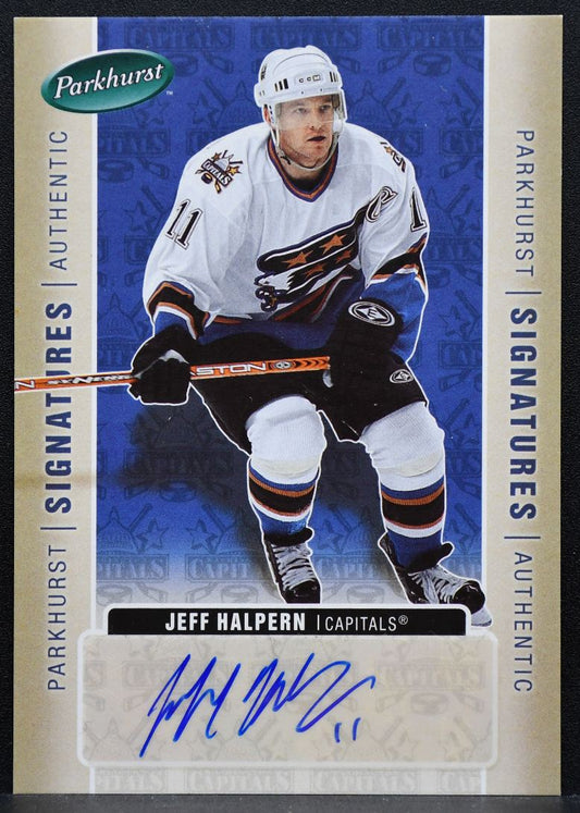 2005-06 Parkhurst Signatures Jeff Halpern JH Washington Capitals Auto 2626