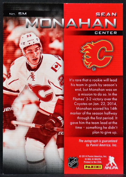 2014-15 Panini Signatures Sean Monahan SM Calgary Flames Auto