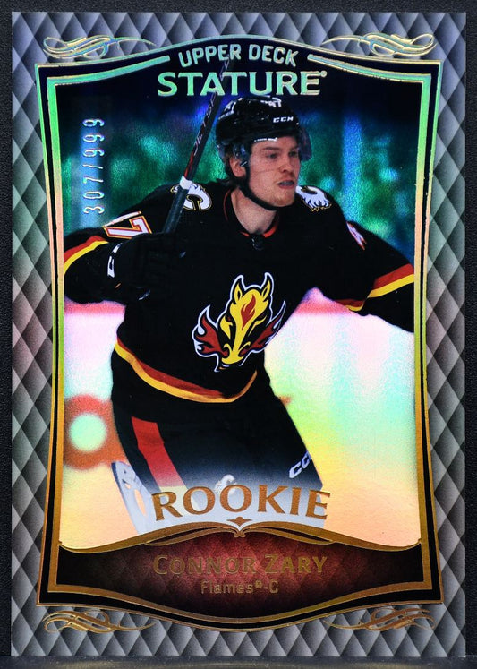 2023-24 Upper Deck Stature Rookie Connor Zary 37 Calgary Flames RC 307/999 8631