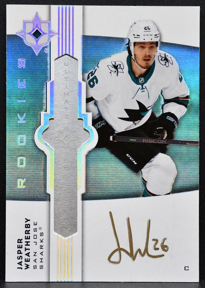 2021-22 UD Ultimate Collection Emblems Rookies Auto Weatherby RC Auto 2787