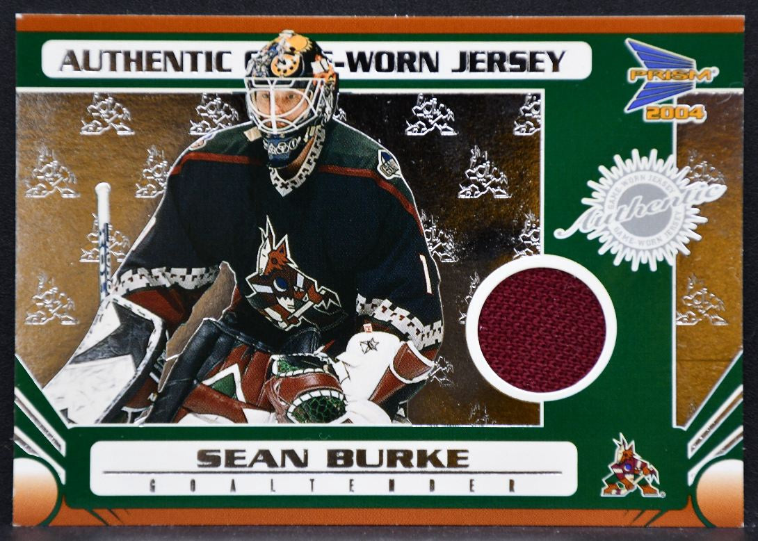 2003-04 Pacific Authentic Game-Worn Jersey Sean Burke 137 Coyotes 107/150 Jersey 2400